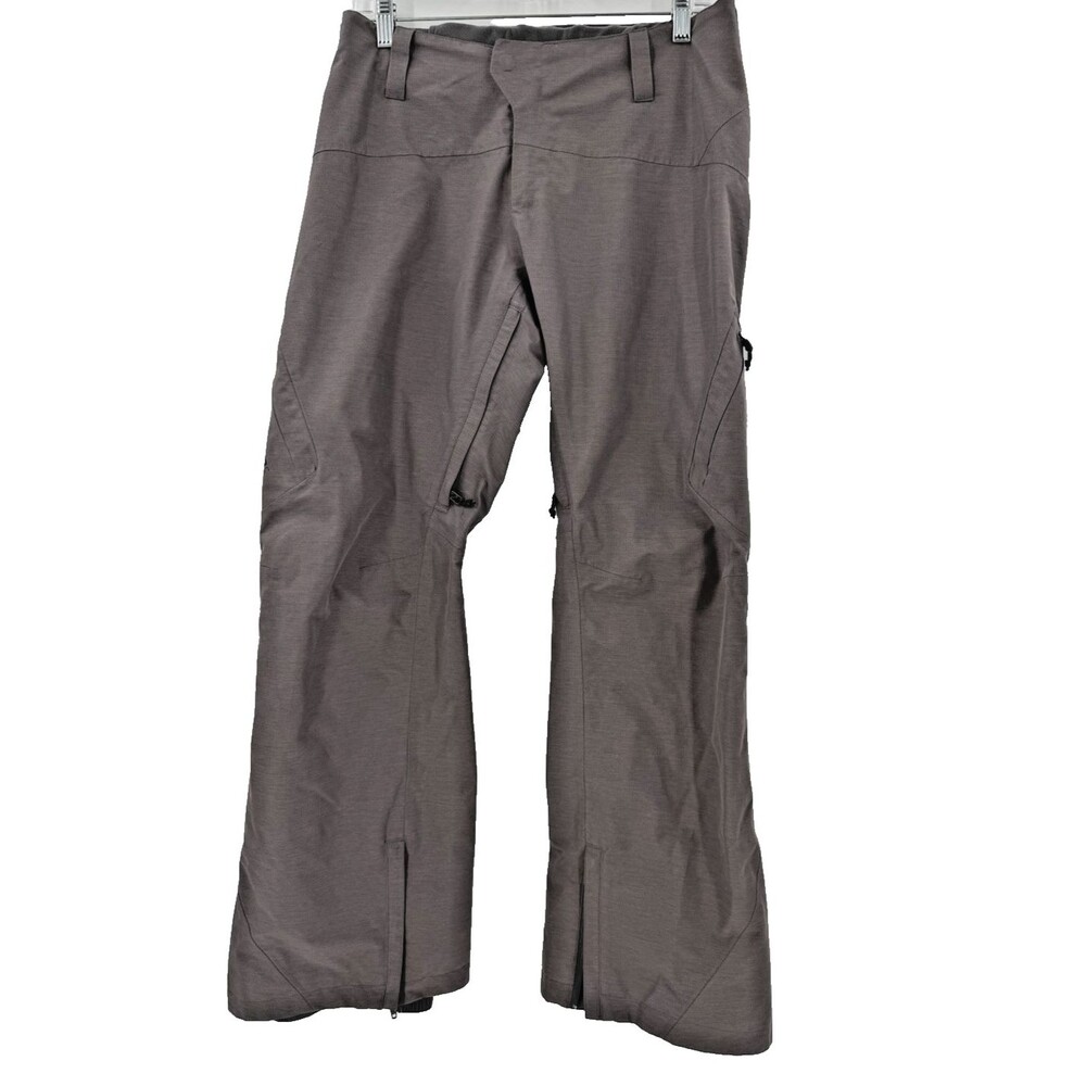 Burton AK Summit 2L Gore-Tex Women's MEDIUM Gray Snowboard Pants EUC